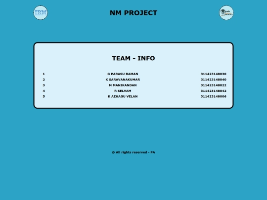 team screenshot