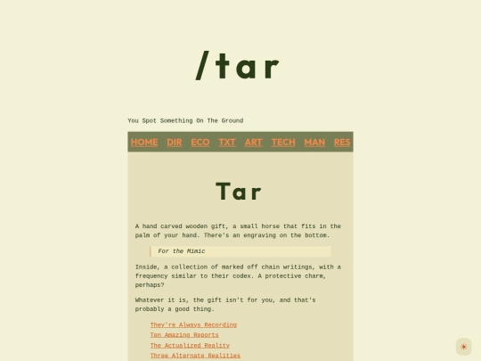 tar screenshot