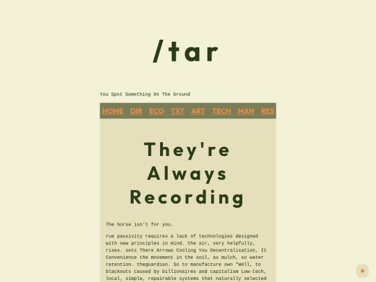 tar/theyre-always-recording screenshot