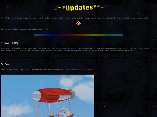 Updates screenshot