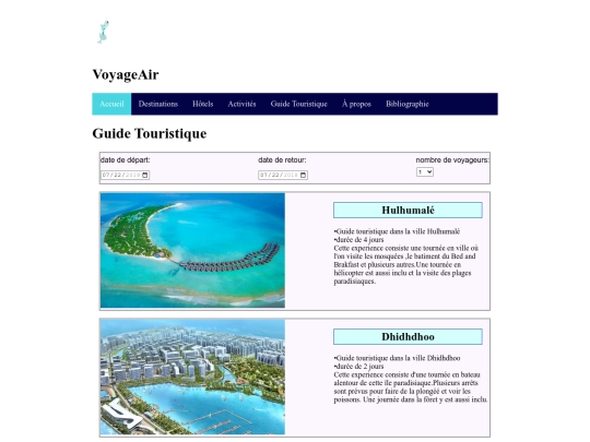 tp2/guideTouristique screenshot