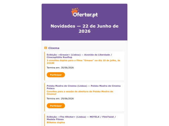 newsletter screenshot