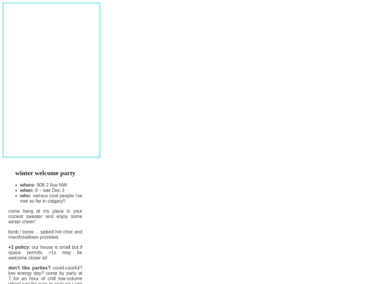 inactive pages/winter_party screenshot