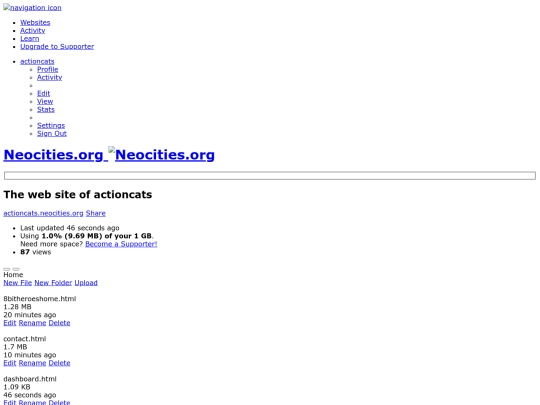 dashboard screenshot
