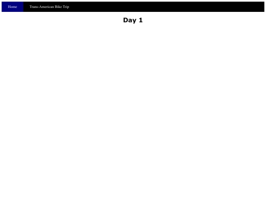 Trans-AmericanBikeTrip/Week1/Day1 screenshot
