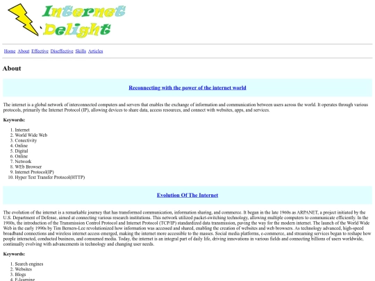 Internet delight/about screenshot