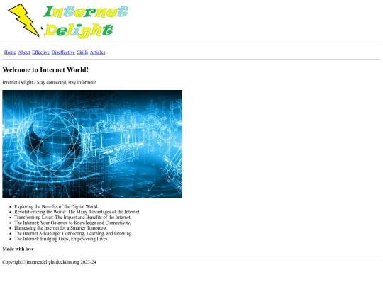 Internet delight screenshot