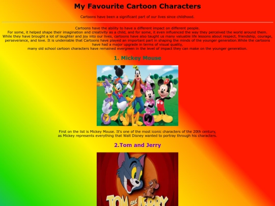 Animation Characters/Cartoon Characters screenshot