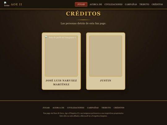 pages/credits screenshot