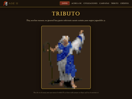 pages/tribute screenshot