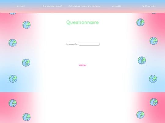questionnaire screenshot