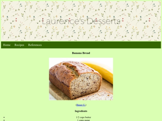 banana bread screenshot