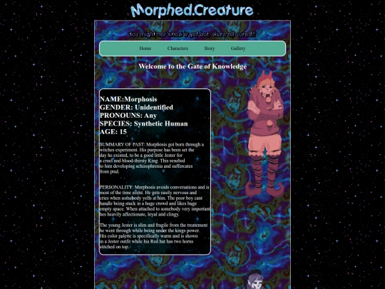 Characters screenshot