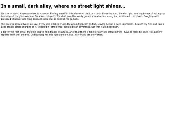 creative-writing-homework1 screenshot