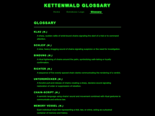 KWglossary screenshot