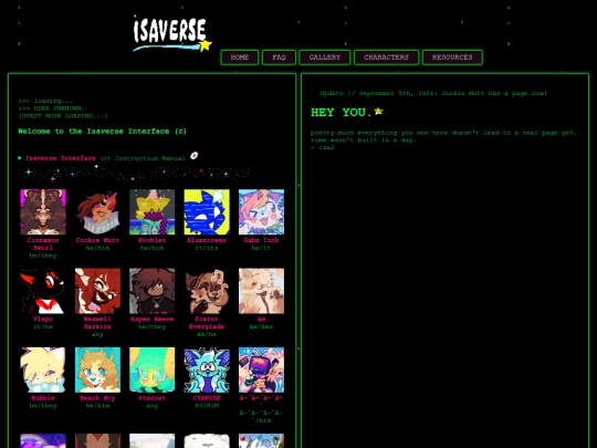characters screenshot