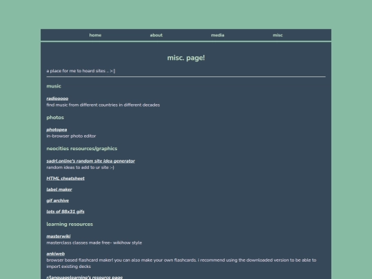 pages/misc screenshot