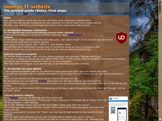 privacy-guide/first-steps screenshot