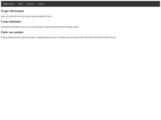 Serviço screenshot