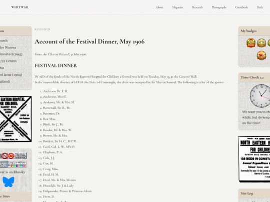 research/festival-dinner1906 screenshot