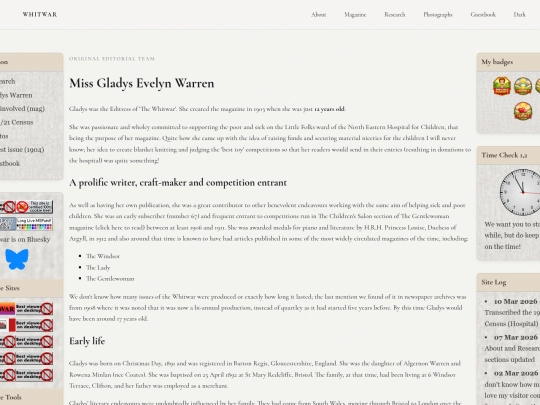 research/gladys_warren screenshot