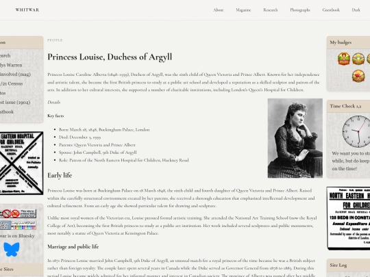 research/people/princess-louise screenshot
