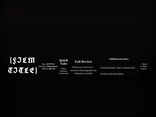 film-review-template screenshot