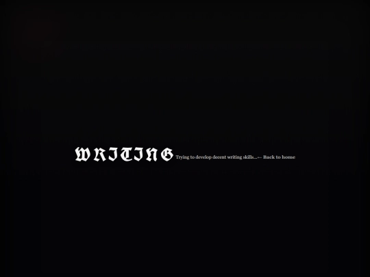 writing screenshot