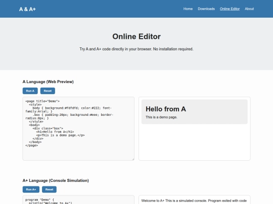 onlineeditor screenshot