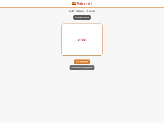 Flashcard/Espagnol_A1/Espagnol_Francais_A1_Nature screenshot