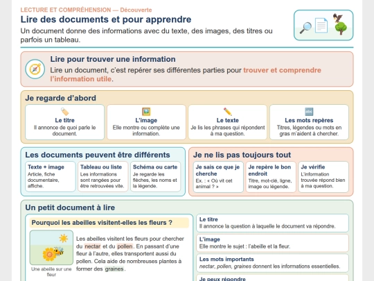 Francais/Francais_ND/Lecture_Lire_documents_apprendre_CoursND screenshot