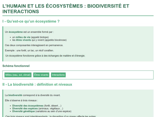 SVT/Planete_Terre_Biodiversite_interactions_CoursN2 screenshot