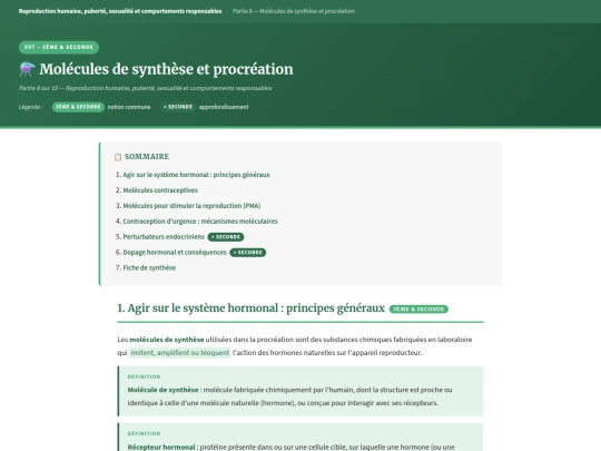 SVT/Reproduction_Molecules_Synthese_Procreation_CoursN2 screenshot