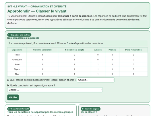 SVT/SVT_N1/Vivant_Classer_le_vivant_ApprofondissementN1 screenshot