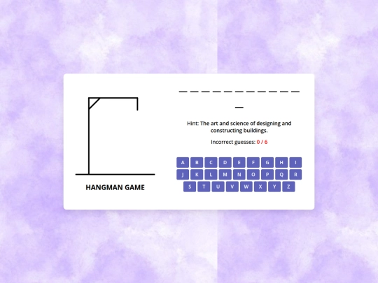 Hangman Game/Hangman screenshot