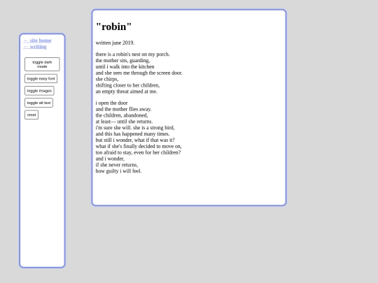 writing/poetry/robin screenshot