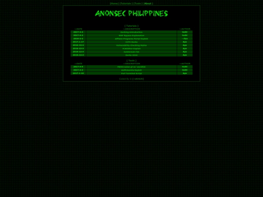 index screenshot