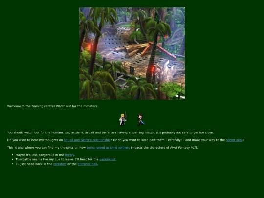 training screenshot