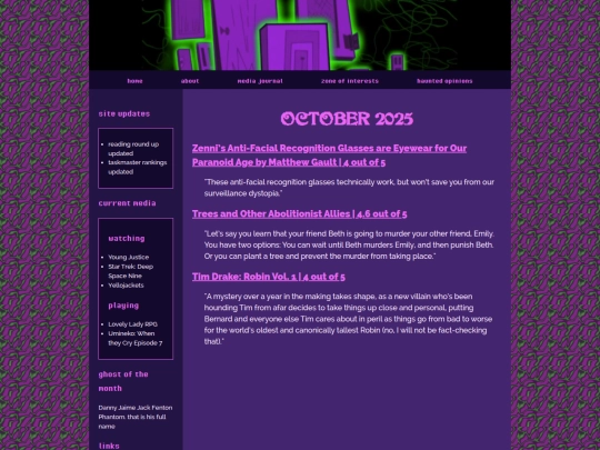 journal/reading/october25 screenshot