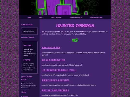 opinions screenshot