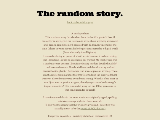 writing/randomstory screenshot