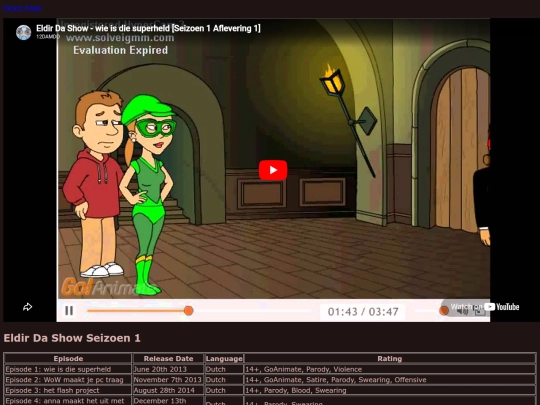 Eldir/Seizoen1 screenshot