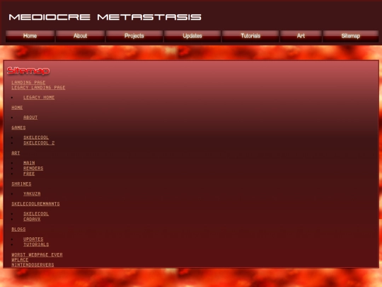 Sitemap screenshot