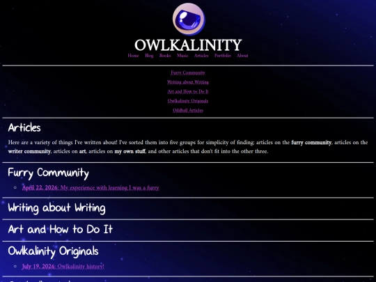 articles screenshot