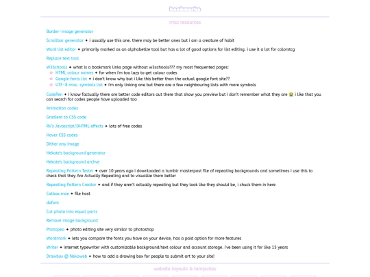 bookmarks screenshot