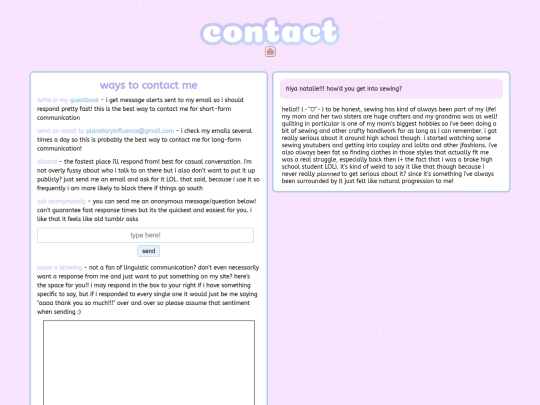 contact screenshot