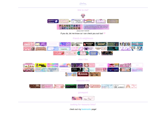links screenshot