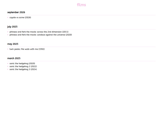 log/films screenshot