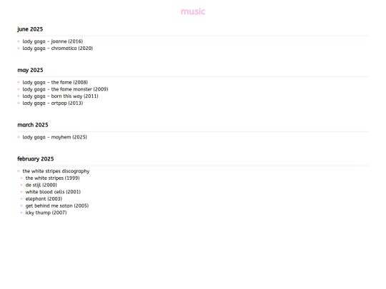 log/music screenshot