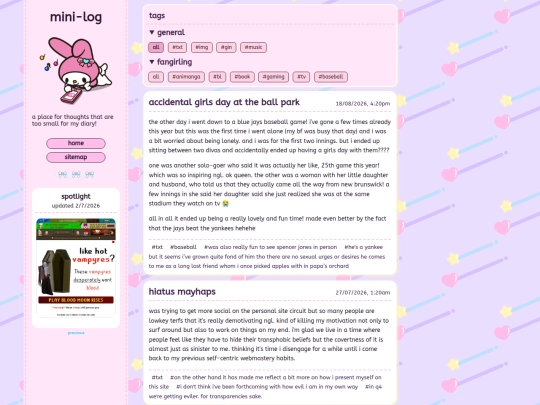 minilog screenshot
